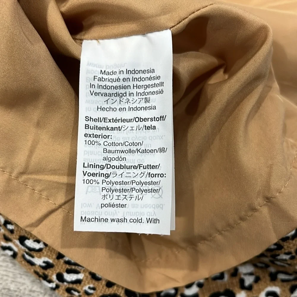 Like-New J. Crew classy cotton animal print dress woman’s 4
